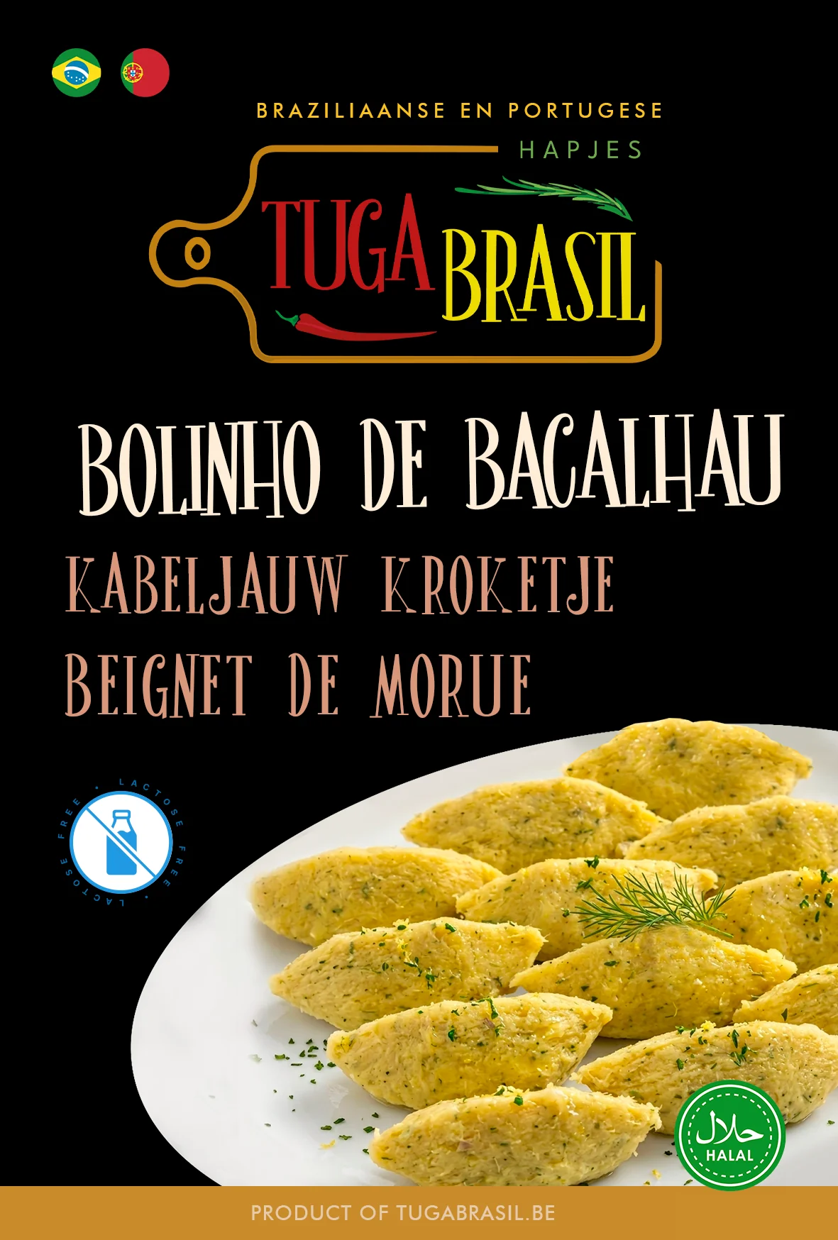 Tuga Brasil · Bolinho de Bacalhau