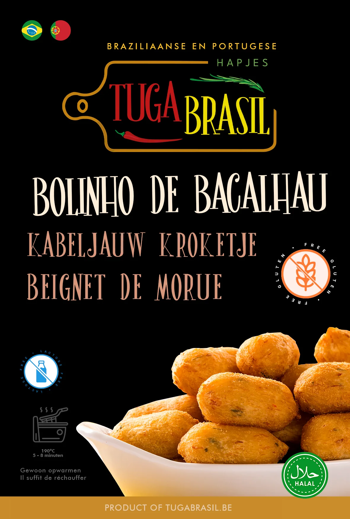 Tuga Brasil · Bolinho de Bacalhau (outro rótulo)