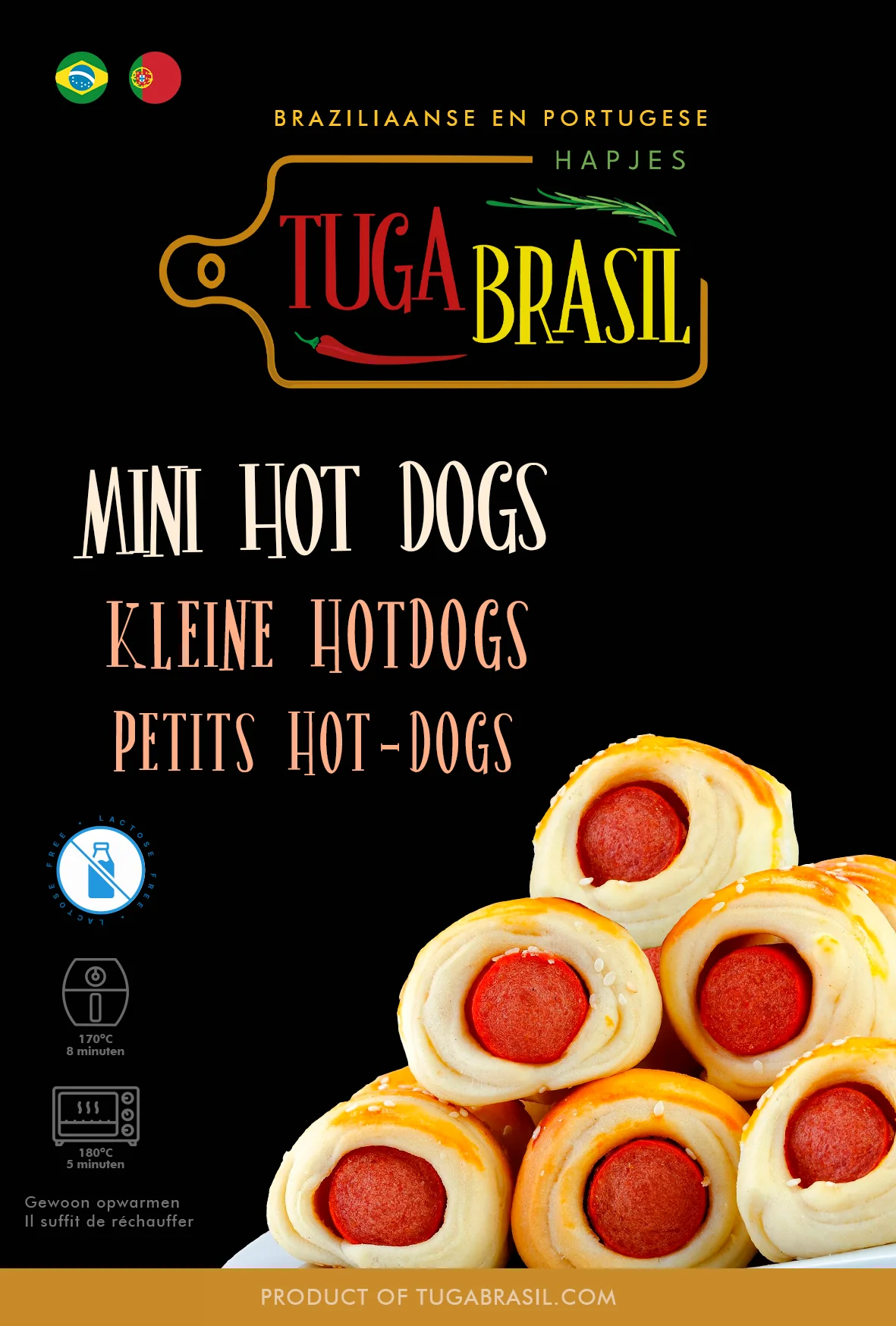 Tuga Brasil · Mini Hot Dogs
