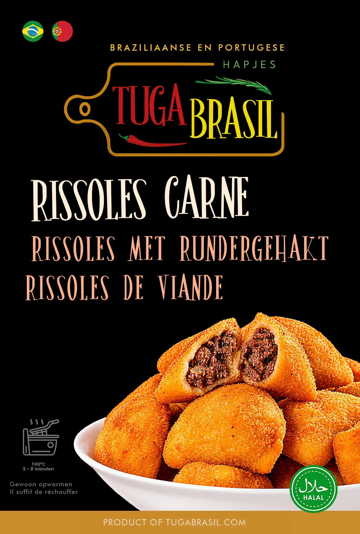 Tuga Brasil · Rissoles de Carne