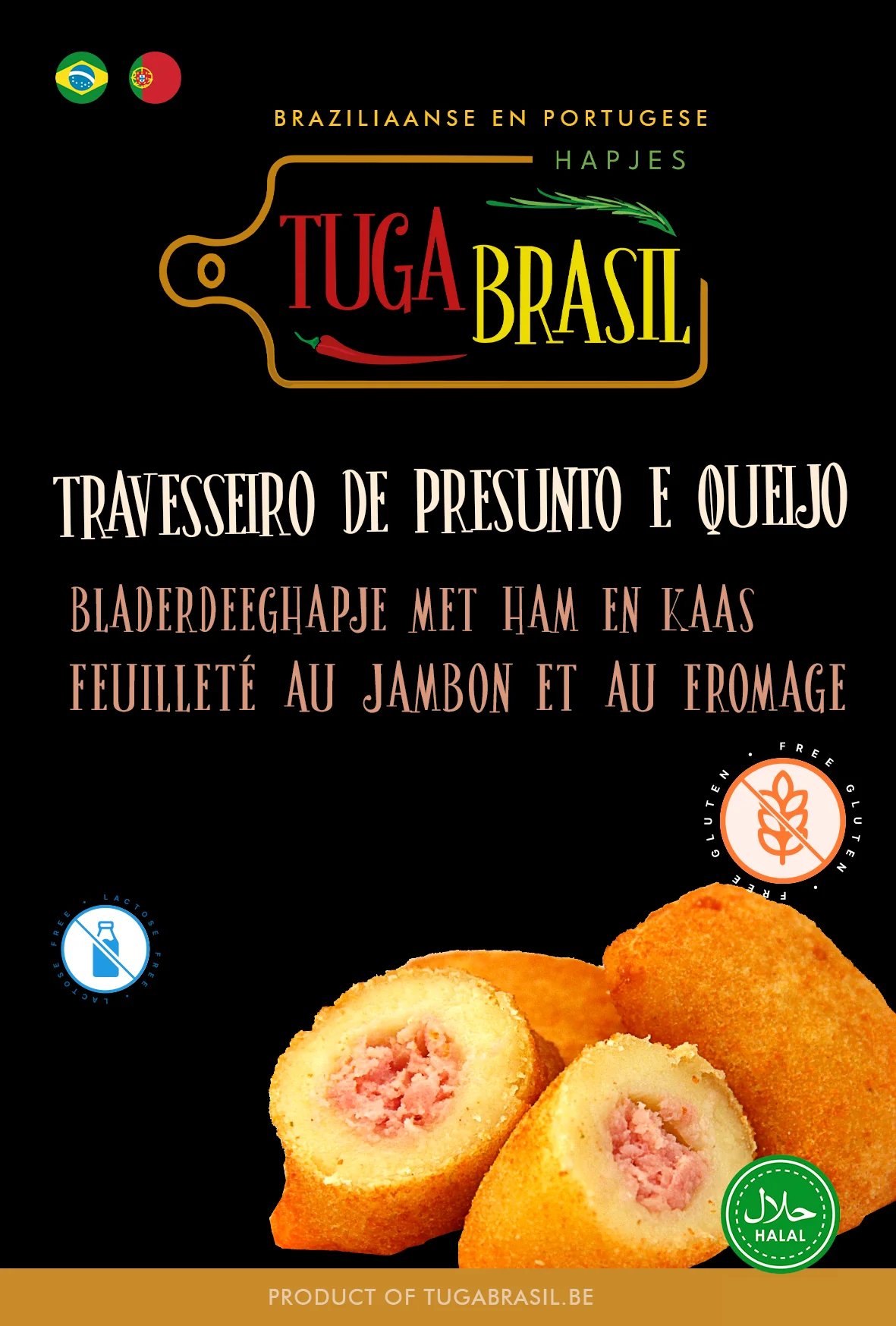 Tuga Brasil · Travesseirinho de Presunto e Queijo